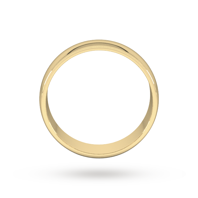 Goldsmiths 6mm D Shape Standard Wedding Ring In 18 Carat Yellow Gold