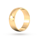 Goldsmiths 7mm D Shape Standard Wedding Ring In 9 Carat Yellow Gold