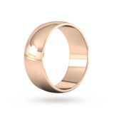 Goldsmiths 8mm D Shape Standard Wedding Ring In 9 Carat Rose Gold