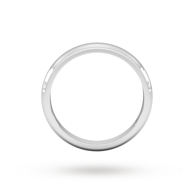 Goldsmiths 2.5mm D Shape Heavy Wedding Ring In 9 Carat White Gold
