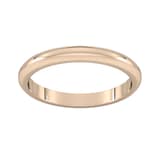 Goldsmiths 2.5mm D Shape Heavy Wedding Ring In 9 Carat Rose Gold - Ring Size Z