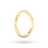 Goldsmiths 2mm D Shape Heavy Wedding Ring In 9 Carat Yellow Gold