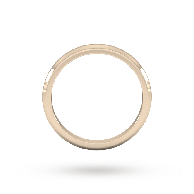 Goldsmiths 2mm D Shape Heavy Wedding Ring In 9 Carat Rose Gold - Ring Size O