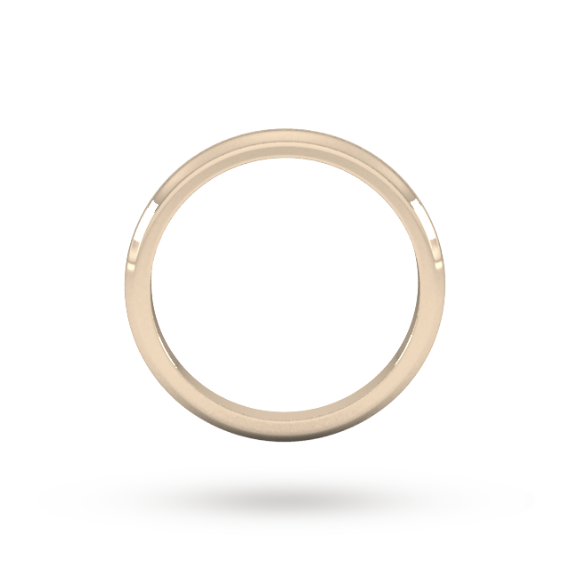 Goldsmiths 2mm D Shape Heavy Wedding Ring In 9 Carat Rose Gold - Ring Size L