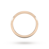 Goldsmiths 2mm D Shape Heavy Wedding Ring In 9 Carat Rose Gold - Ring Size K