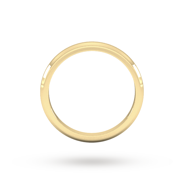 Goldsmiths 2mm D Shape Heavy Wedding Ring In 18 Carat Yellow Gold