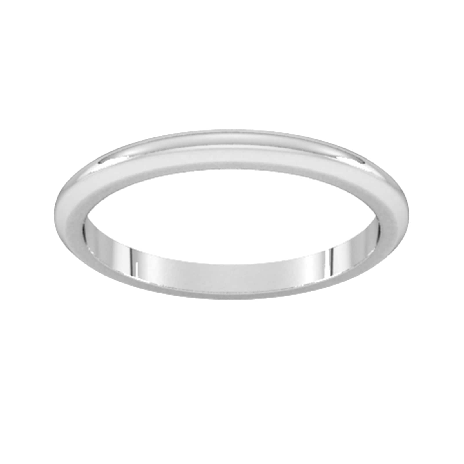 Goldsmiths 2mm D Shape Heavy Wedding Ring In Sterling Silver - Ring ...