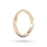 Goldsmiths 3mm D Shape Heavy Wedding Ring In 9 Carat Rose Gold