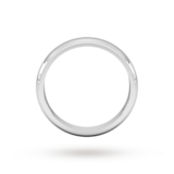 Goldsmiths 3mm D Shape Heavy Wedding Ring In 18 Carat White Gold - Ring Size N