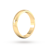 Goldsmiths 4mm D Shape Heavy Wedding Ring In 9 Carat Yellow Gold