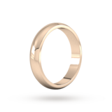 Goldsmiths 4mm D Shape Heavy Wedding Ring In 9 Carat Rose Gold