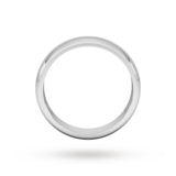 Goldsmiths 4mm D Shape Heavy Wedding Ring In 18 Carat White Gold - Ring Size Z