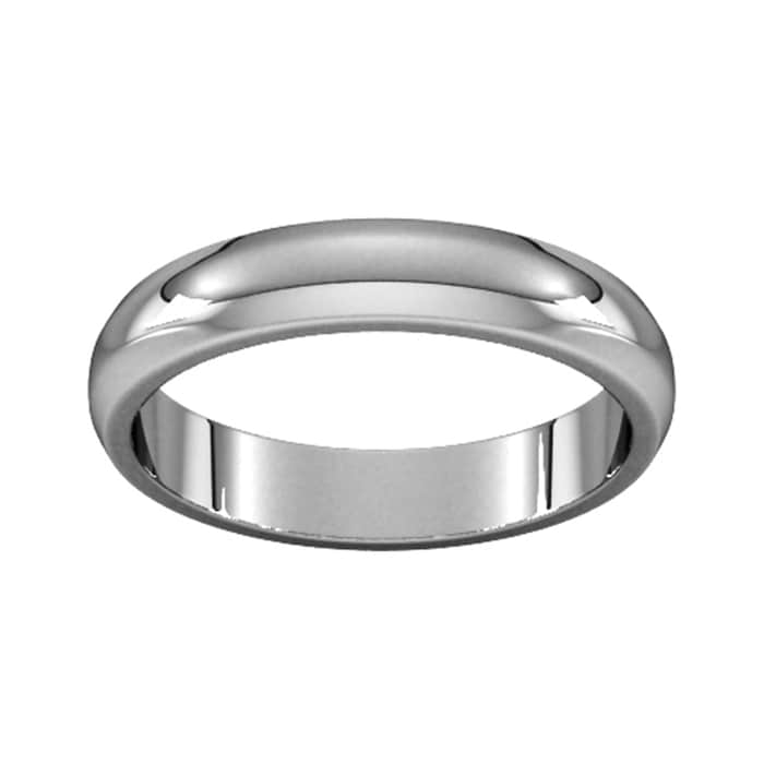 Goldsmiths 4mm D Shape Heavy Wedding Ring In 950 Palladium