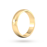 Goldsmiths 5mm D Shape Heavy Wedding Ring In 18 Carat Yellow Gold