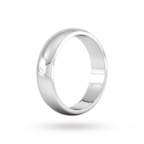 Goldsmiths 5mm D Shape Heavy Wedding Ring In 950 Palladium - Ring Size R