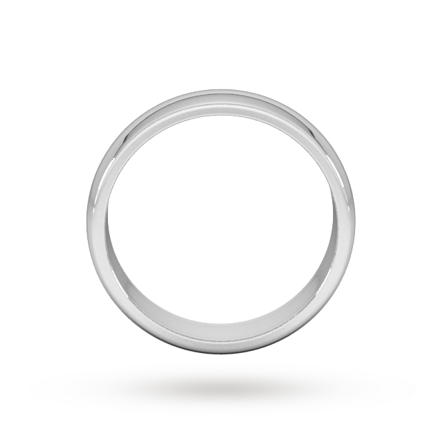 Goldsmiths 5mm D Shape Heavy Wedding Ring In 950 Palladium - Ring Size L Goldsmiths 5mm D Shape Heavy Wedding Ring In 950 Palladium - Ring Size L