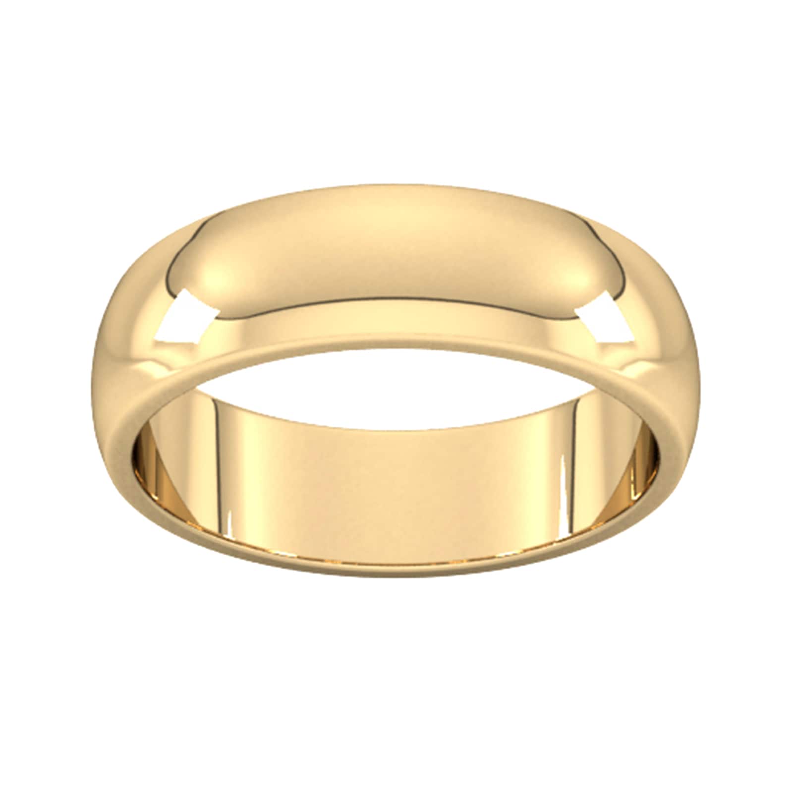Goldsmiths 6mm D Shape Heavy Wedding Ring In 9 Carat Yellow Gold - Ring Size H Goldsmiths 6mm D Shape Heavy Wedding Ring In 9 Carat Yellow Gold - Ring Size H