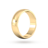 Goldsmiths 6mm D Shape Heavy Wedding Ring In 9 Carat Yellow Gold - Ring Size R