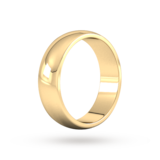 Goldsmiths 6mm D Shape Heavy Wedding Ring In 18 Carat Yellow Gold