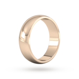 Goldsmiths 6mm D Shape Heavy Wedding Ring In 18 Carat Rose Gold - Ring Size R.5