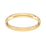 Goldsmiths 2.5mm Traditional Court Standard Wedding Ring In 9 Carat Yellow Gold