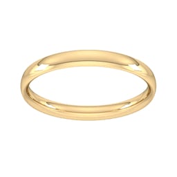 08308376 - 2.5mm Traditional Court Standard Wedding Ring In 9 Carat Yellow Gold