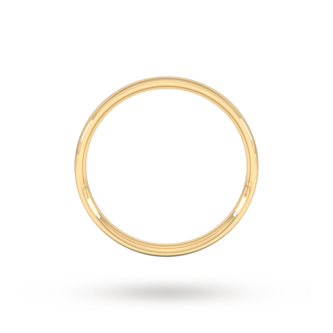 Goldsmiths 2.5mm Traditional Court Standard Wedding Ring In 9 Carat Yellow Gold