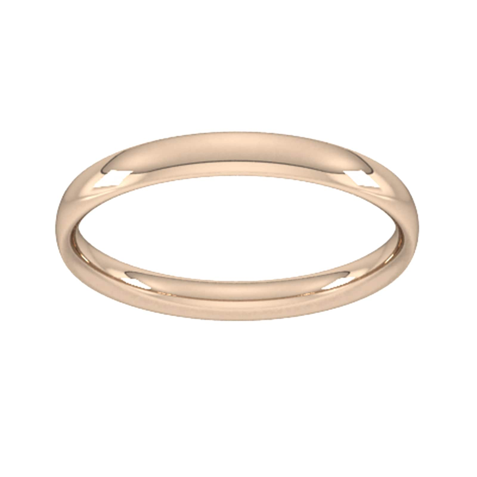 2.5mm Traditional Court Standard Wedding Ring In 9 Carat Rose Gol