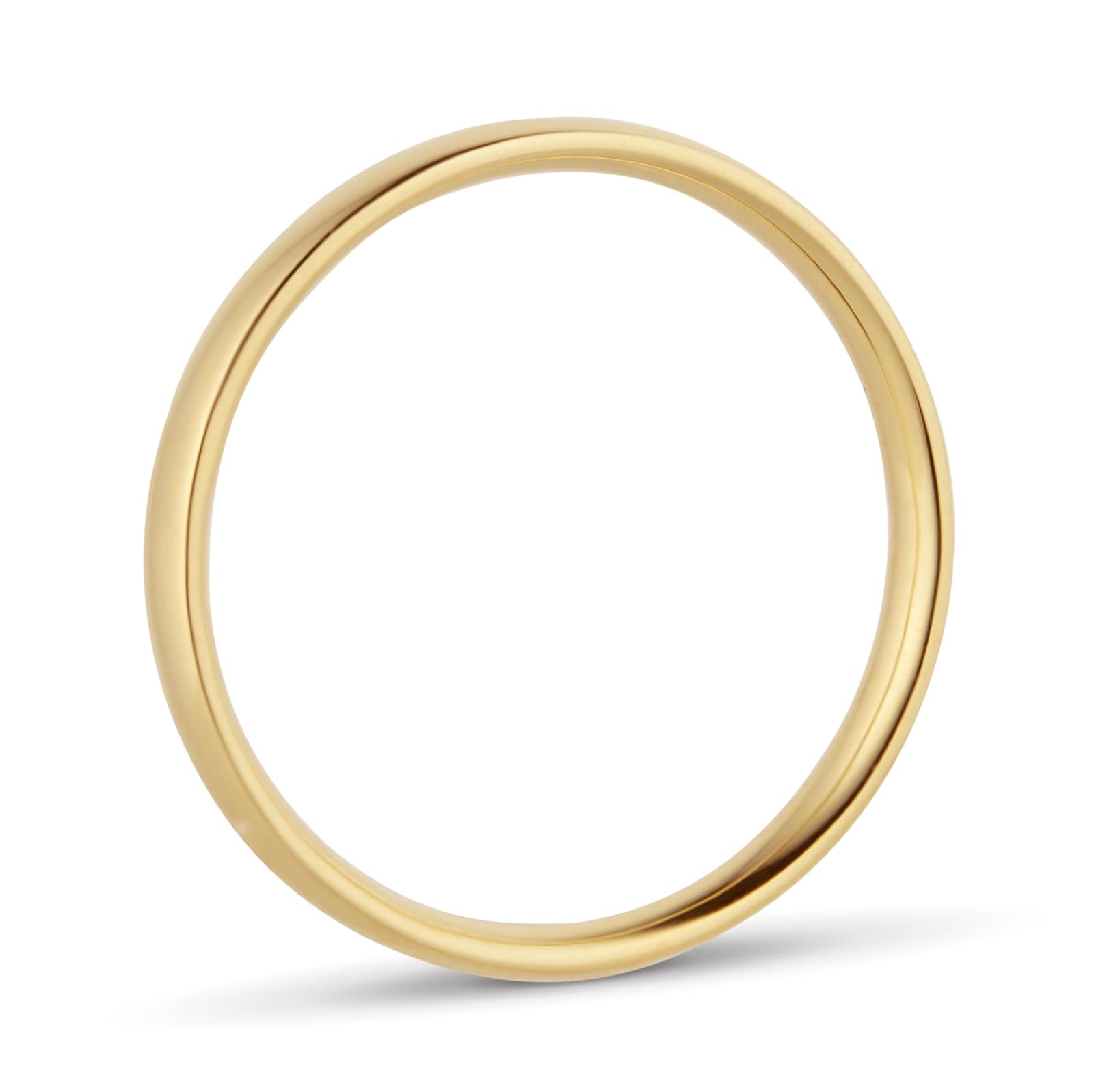 Goldsmiths 2.5mm Traditional Court Standard Wedding Ring In 18 Carat Yellow Gold Goldsmiths 2.5mm Traditional Court Standard Wedding Ring In 18 Carat Yellow Gold