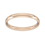 Goldsmiths 2.5mm Traditional Court Standard Wedding Ring In 18 Carat Rose Gold
