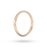 Goldsmiths 2.5mm Traditional Court Standard Wedding Ring In 18 Carat Rose Gold