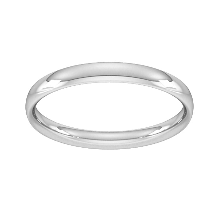 Goldsmiths 2.5mm Traditional Court Standard Wedding Ring In 950 Palladium