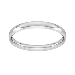 08308381 - 2.5mm Traditional Court Standard Wedding Ring In 950 Palladium