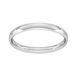 08308382 - 2.5mm Traditional Court Standard Wedding Ring In Platinum