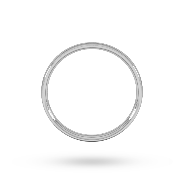 Goldsmiths 2.5mm Traditional Court Standard Wedding Ring In Sterling Silver Goldsmiths 2.5mm Traditional Court Standard Wedding Ring In Sterling Silver