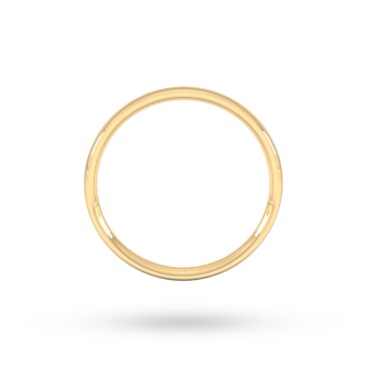 Goldsmiths 2mm Traditional Court Standard Wedding Ring In 9 Carat Yellow Gold
