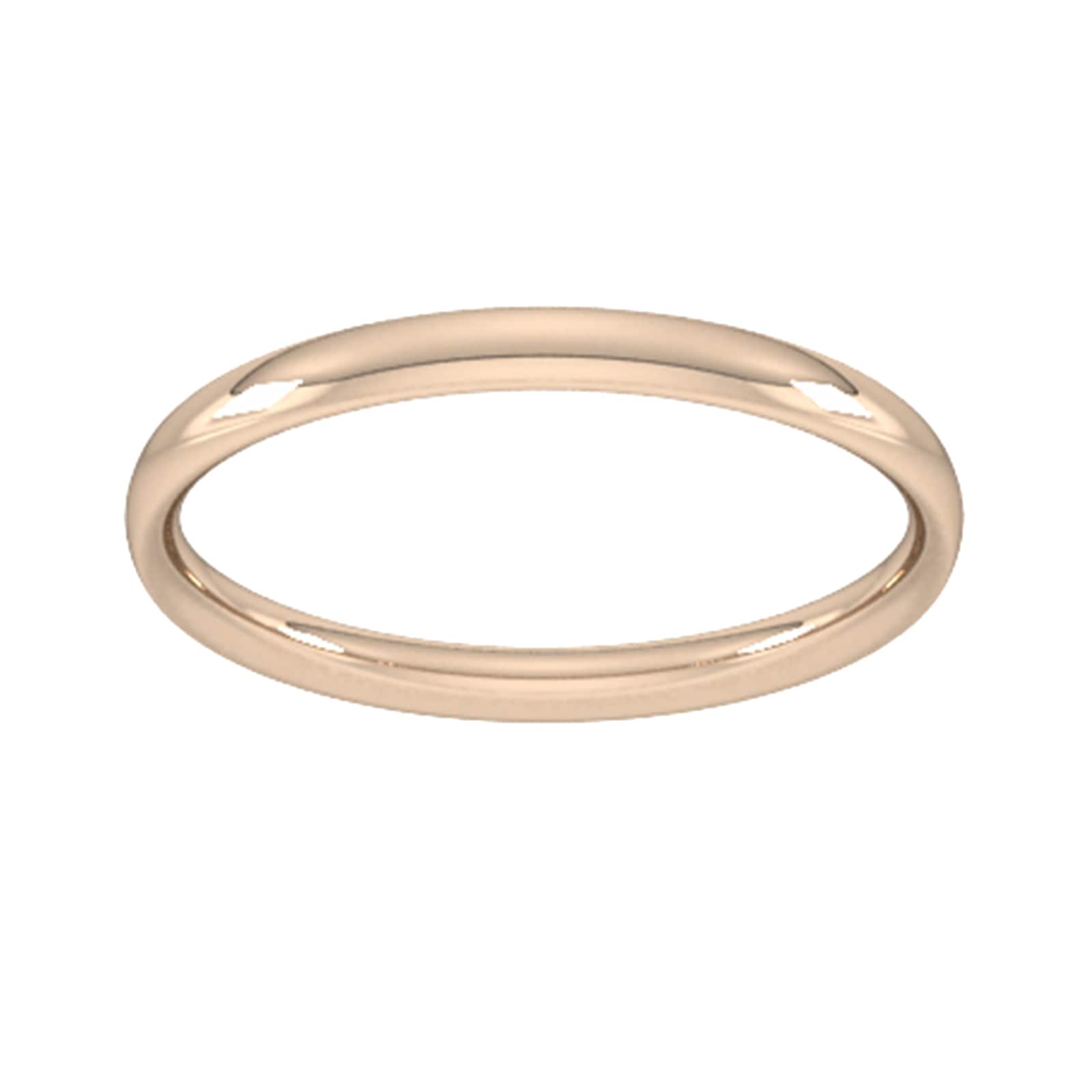 Goldsmiths 2mm Traditional Court Standard Wedding Ring In 9 Carat Rose Gold