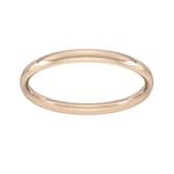 Goldsmiths 2mm Traditional Court Standard Wedding Ring In 9 Carat Rose Gold