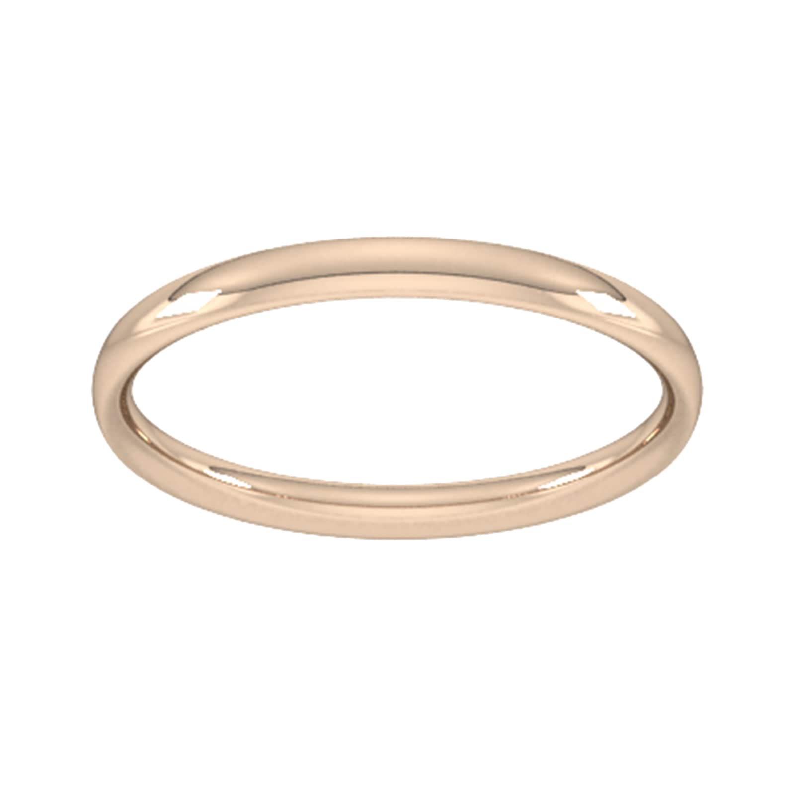 2mm Traditional Court Standard Wedding Ring In 18 Carat Rose Gold