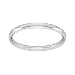 08308422 - 2mm Traditional Court Standard Wedding Ring In 950 Palladium