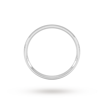 Goldsmiths 2mm Traditional Court Standard Wedding Ring In Platinum