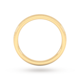 Goldsmiths 2mm Traditional Court Standard Milgrain Edge Wedding Ring In 9 Carat Yellow Gold - Ring Size J