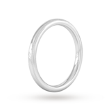 Goldsmiths 2mm Traditional Court Standard Milgrain Edge Wedding Ring In 950 Palladium