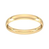 Goldsmiths 3mm Traditional Court Standard Wedding Ring In 9 Carat Yellow Gold