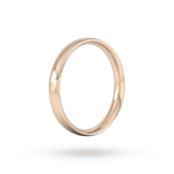Goldsmiths 3mm Traditional Court Standard Wedding Ring In 9 Carat Rose Gold