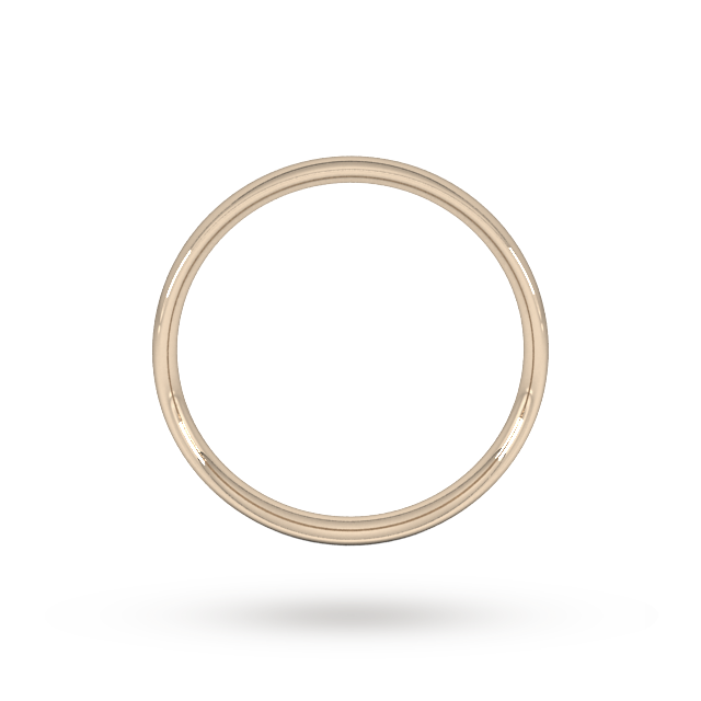 Goldsmiths 3mm Traditional Court Standard Wedding Ring In 9 Carat Rose Gold