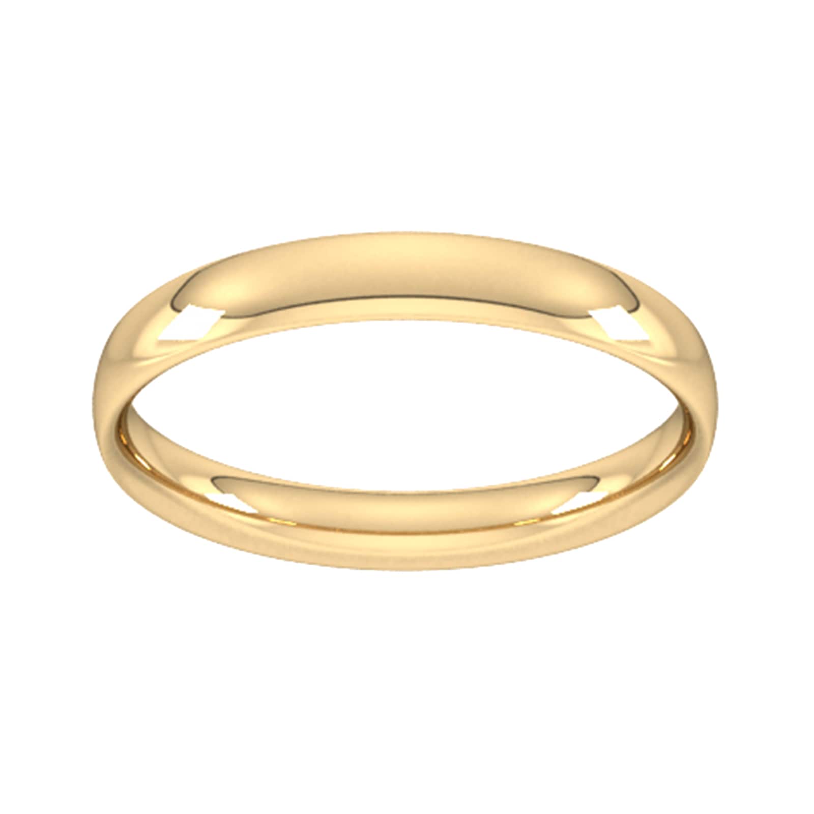 Goldsmiths 3mm Traditional Court Standard Wedding Ring In 18 Carat Yellow Gold Goldsmiths 3mm Traditional Court Standard Wedding Ring In 18 Carat Yellow Gold