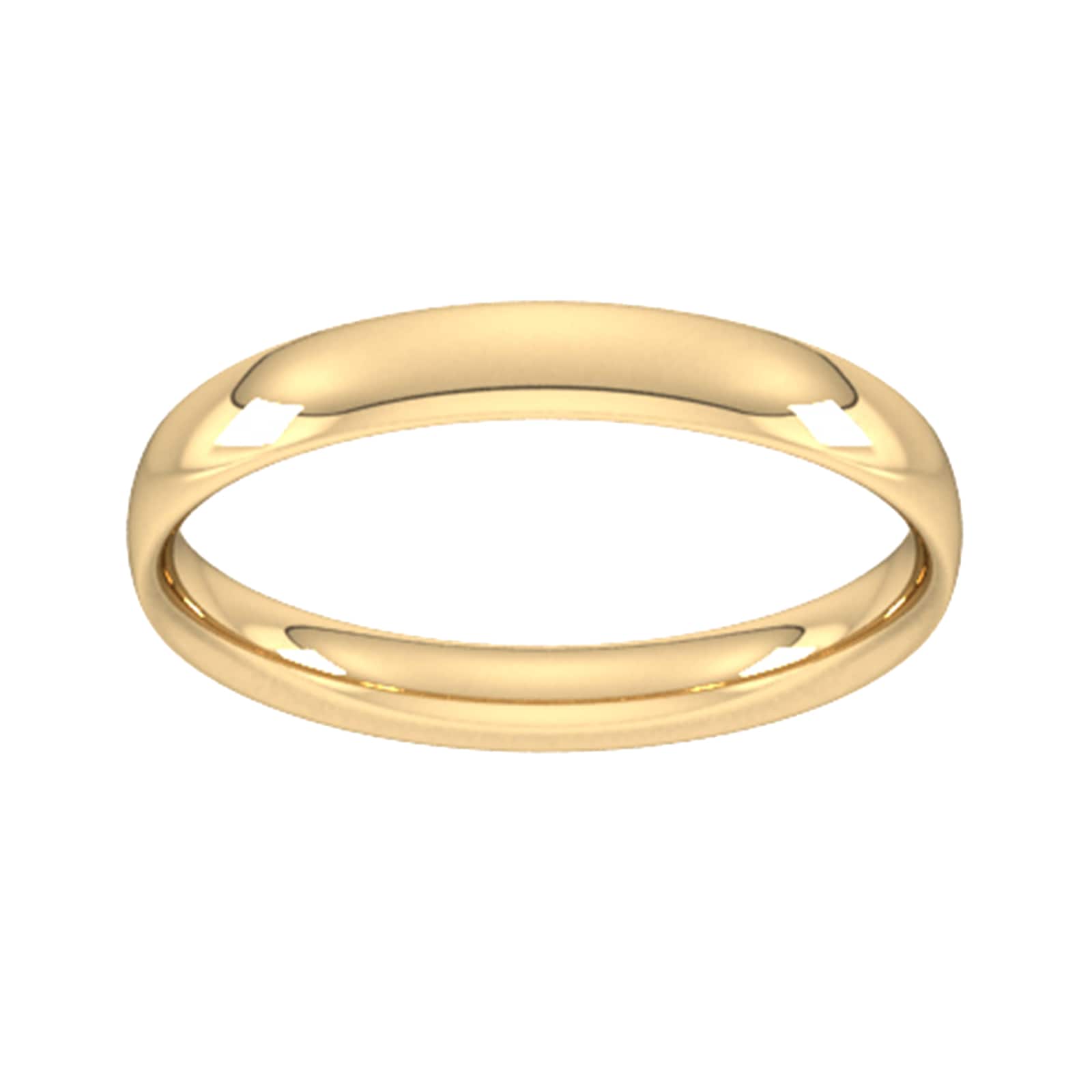 4mm Traditional Court Standard Wedding Ring In 9 Carat Yellow Gold - Ring Size T