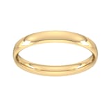 Goldsmiths 4mm Traditional Court Standard Wedding Ring In 9 Carat Yellow Gold