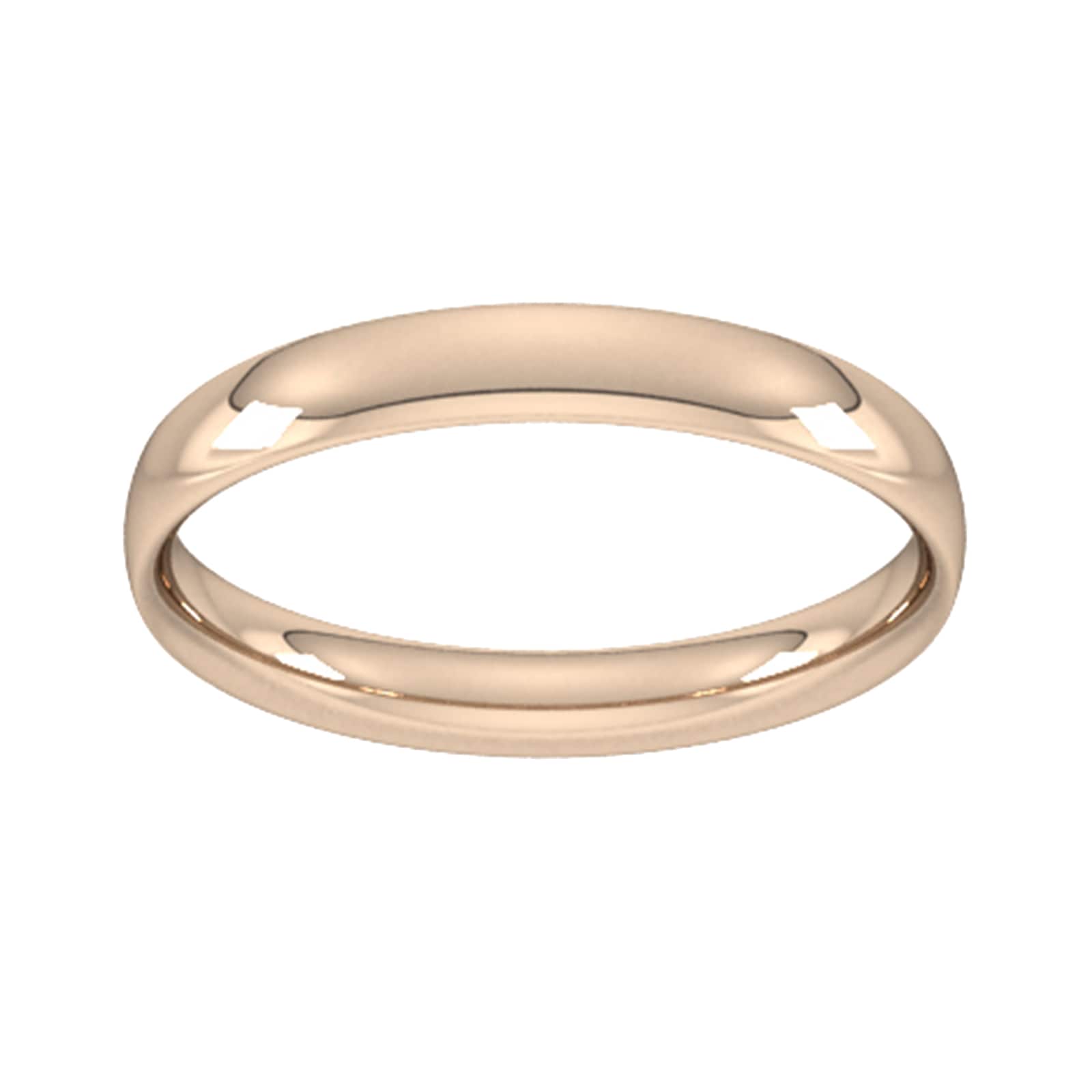 4mm Traditional Court Standard Wedding Ring In 9 Carat Rose Gold - Ring Size T